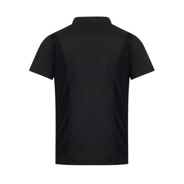 Black Universal Short Sleeve Filipina Shirt For Men